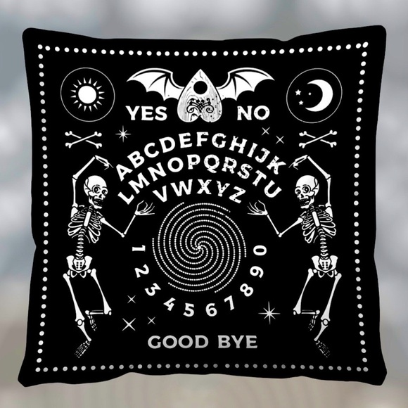 Pillow Cover Ouija Board Zippered Large Decorative Sugar Skull Sq 17.7 X 17.7 in - Picture 14 of 16